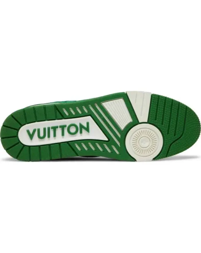 Louis Vuitton Trainer Green Monogram Denim